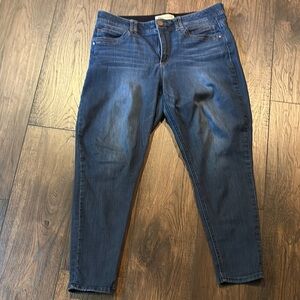 Democracy Blue Ankle Cropped Jeans